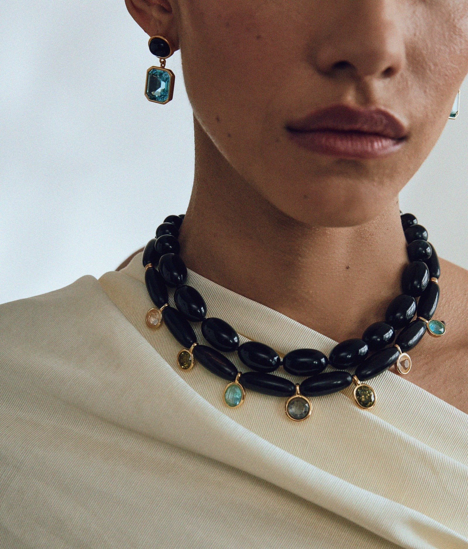 Elegant Beaded Collar Necklace Ada Beaded Collar Necklace – Sophia Collection main image 3