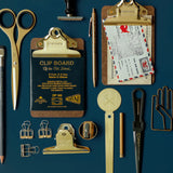 Old School Clipboard/ A4/ Gold Clip
