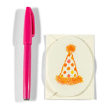Mini Letterpress Card | Party Hat