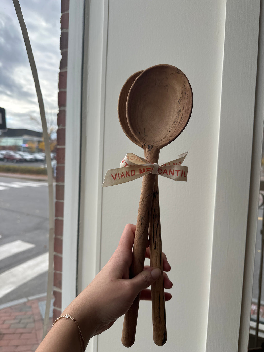 Large Oval Salad Serving Spoon Set