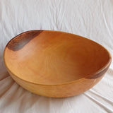 Contemporary Wave Wood Bowl