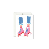 Miniature Roller Skate Card