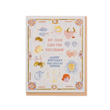 Zodiac Birthday Card