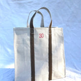 Heavy Duty Natural Canvas Tote Bag, Gold
