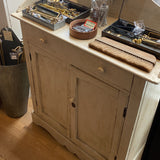 Vintage Painted Pine Cupboard Cabinet