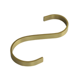 Brushed Brass Curvy S-Hook