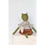 Fern the Frog Doll- French Knit Sweater with Layer Skirt