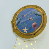 Happy Birthday Porthole Greeting Card with Ocean Animals