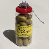 Olive Jar Cocktail Garnish Holiday Ornament