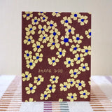 Thank You Yellow Flowers Card