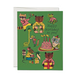 Critter Birthday Wishes Card