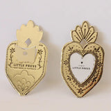 Faux Tin Mini Heart Frame