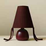 Appenzell Petite Red Burgundy Table Lamp