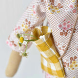 Agatha the Bear Doll - Floral Day Dress