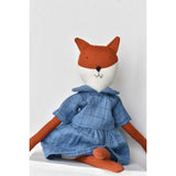 Florette Fox Doll- Downeast Linen Dress