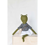 Fern the Frog Doll- French Knit Sweater with Morning Skirt
