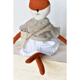 Florette the Fox Doll - French Knit Sweater with Morning Skirt