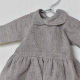 Linen Gather Dress with Peter Pan Collar, Woolgrass Farm