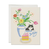 Cats Love Cake Greeting Card