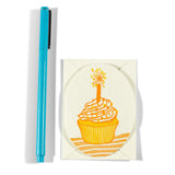 Mini Letterpress Card | Cupcake