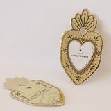 Faux Tin Mini Heart Frame