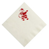 Holly Jolly Santa Paper Beverage Napkin - Set of 20