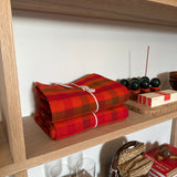 Chunky Plaid Tablecloth, Scarlet