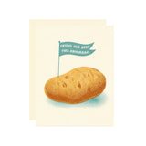 Potato Hanukkah Card
