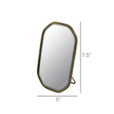 Vadara Easel Mirror, Brass - Rectangle
