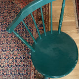 Vintage Cute Wooden Green Chair