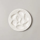 Porcelain Oyster Plate, White