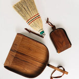 The Wood and Leather Dustpan