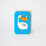 Welcome Baby Congrats Pelican Letterpress Card