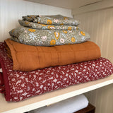 Quilted Throw, Marge Red