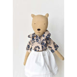 Agatha the Bear Doll - Block Print Floral