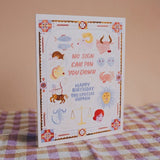 Zodiac Birthday Card