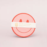 Peach and Tomato Smile Coasters, Set of Four