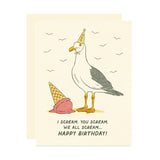 Ice Cream Seagull Birthday Card