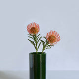 Romeo Glazed Vase, Emerald Green