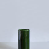 Romeo Glazed Vase, Emerald Green