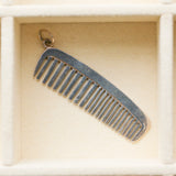 Vintage Silver Comb Charm, Extra-Large