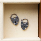 Vintage Sterling Silver Padlock Fastener or Charm