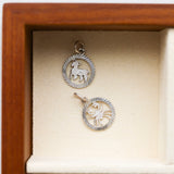 Vintage Silver Zodiac Disc Charms