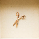 Vintage 14K Gold Articulating Scissors Charm