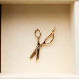 Vintage 14K Gold Scissors Charm