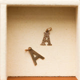 Vintage Small Initial "A" Charm, 9ct. c.1970s