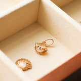 Found 14k Gold Shell & Freshwater Pearl Charm