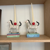 Jose Stripes Zebra Candleholder