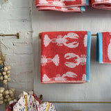Lobster Hand Towel, Organic Cotton