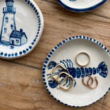 Ceramic Blue Lobster Dish